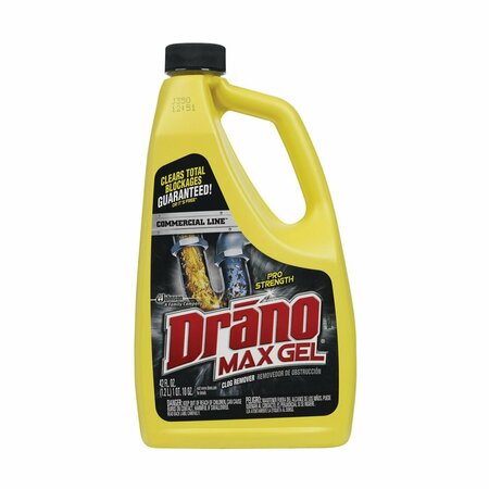 DRANO Max Gel Clog Remover, Gel, Natural, Bleach, 42 oz Bottle 22118